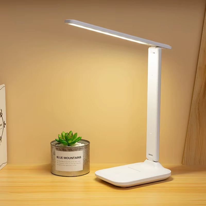6000Mah LED Table Lamp USB Chargeable 3 Color Stepless Dimmable Desk Lamp Touch Foldable Eye Protection Reading Night Light 2022