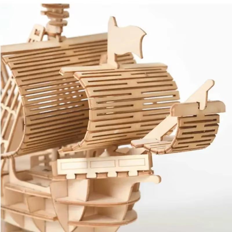 Wooden Sailing Ship Puzzle Kit