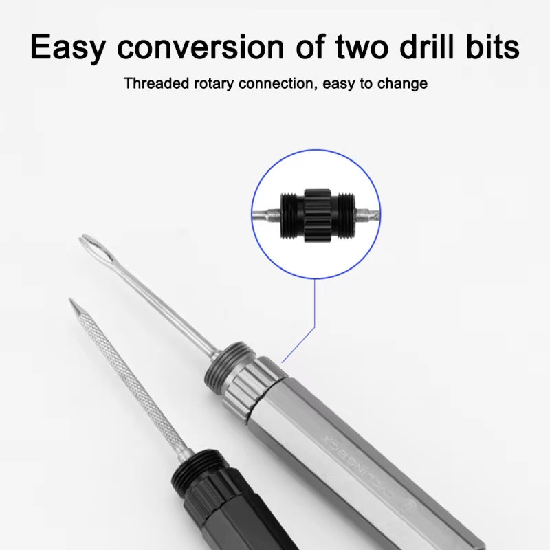 Bicycle Tubeless Tire Repair Kit MTB Bike Tyre Plug Puncture Flat Fix Patch Repairing Rubber Bacon Strips and Insertion Tool Set