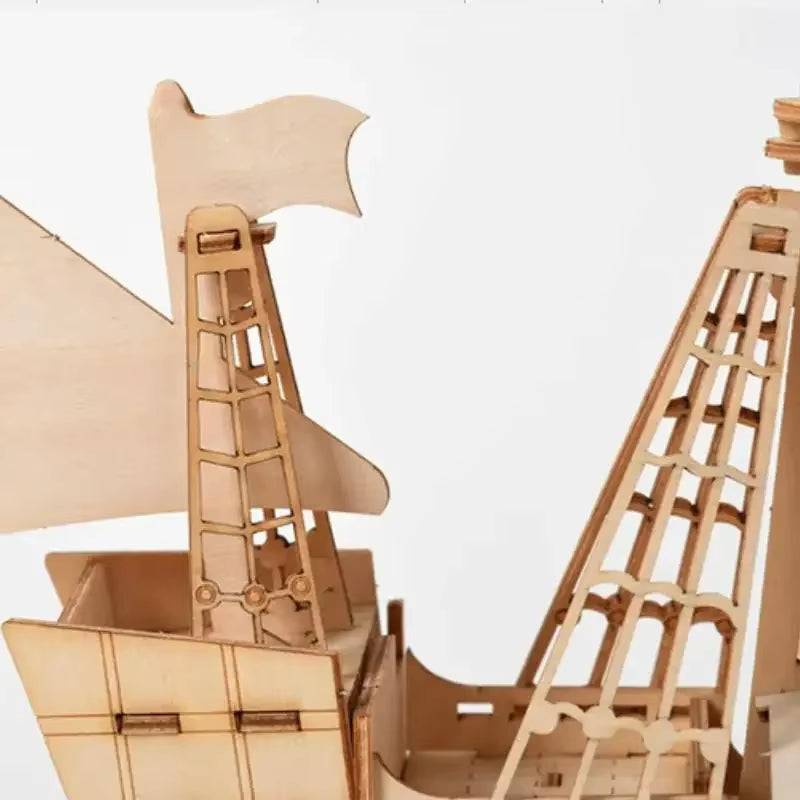 Wooden Sailing Ship Puzzle Kit