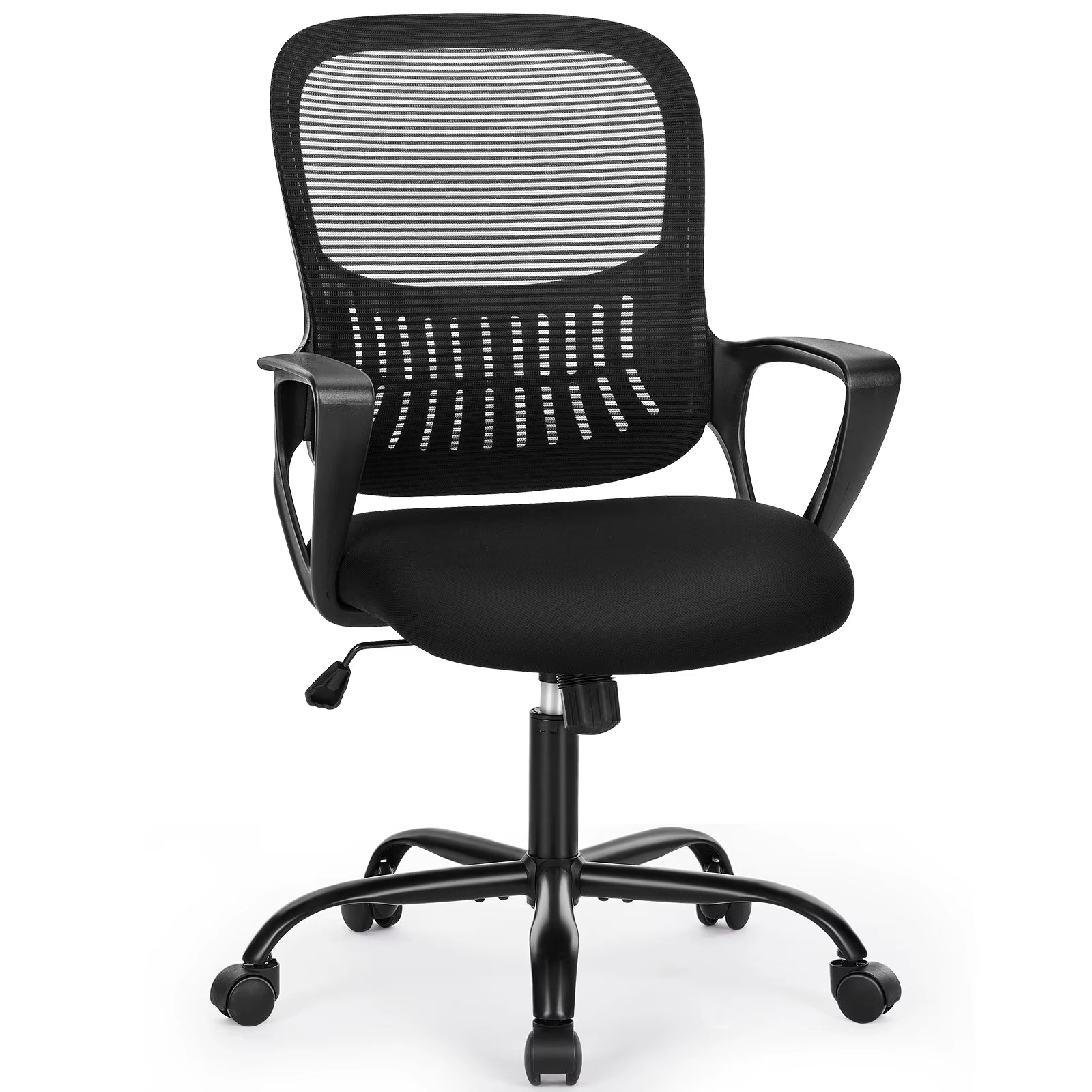 Ergonomic Mesh Backrest Office Desk Chair Adjustable Height Computer Rolling Work Swivel Gaming Chairs with Wheels for Home