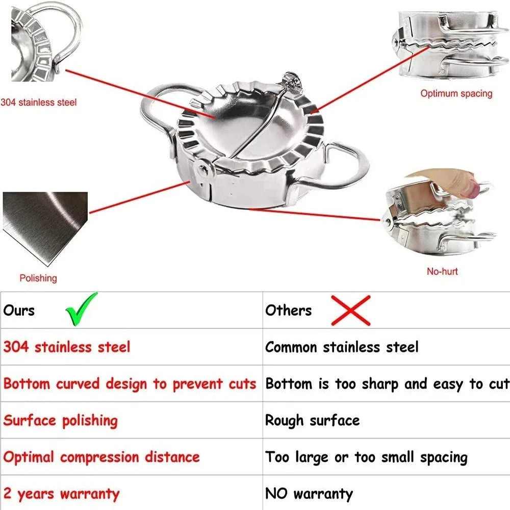 Stainless Steel Dumpling Press