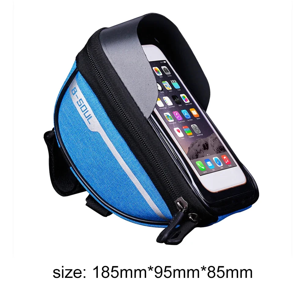 Frame Mounted Bike Bag w. Touch Sensitive Phone Pocket