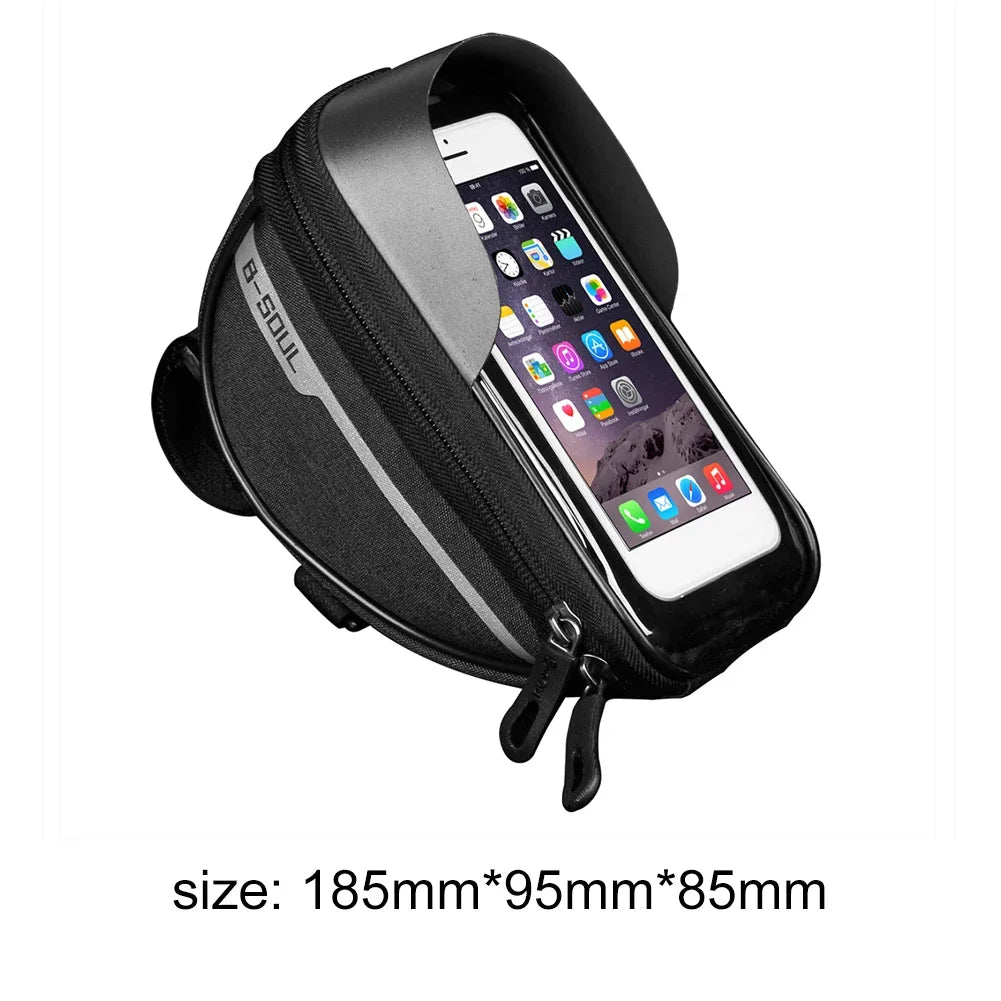 Frame Mounted Bike Bag w. Touch Sensitive Phone Pocket