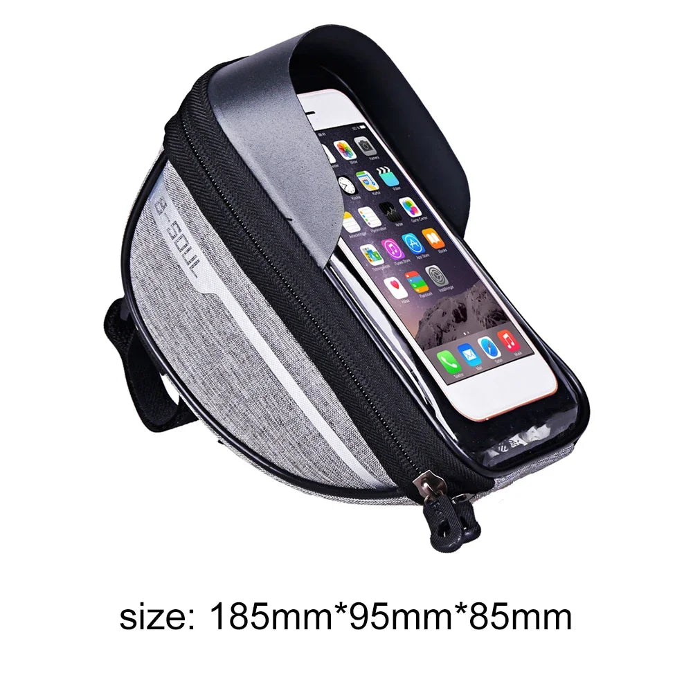Frame Mounted Bike Bag w. Touch Sensitive Phone Pocket