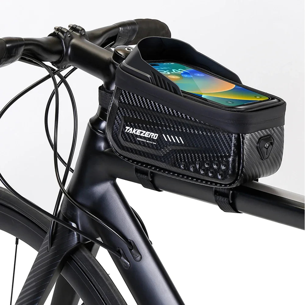 Frame Mounted Bike Bag w. Touch Sensitive Phone Pocket