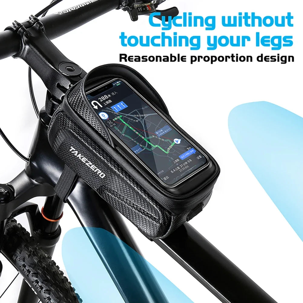 Frame Mounted Bike Bag w. Touch Sensitive Phone Pocket