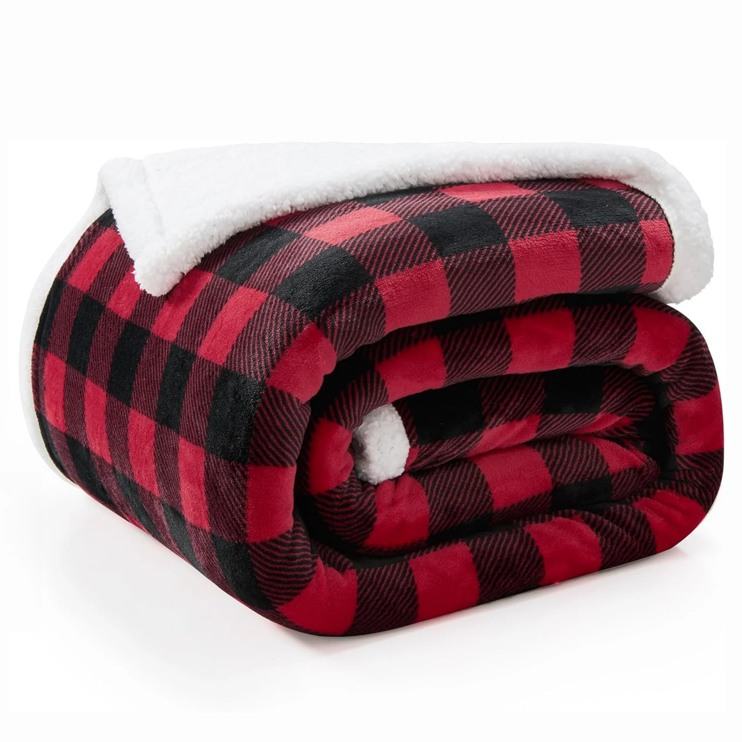 Cozy Plaid Sherpa Blanket