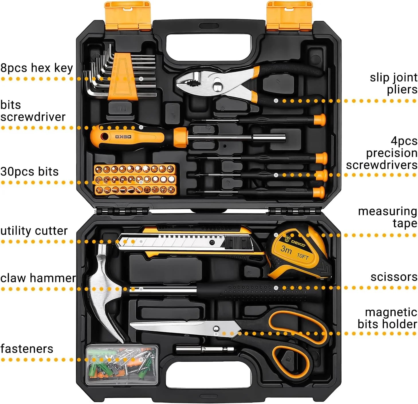 50 Piece Home Essentials Toolkit