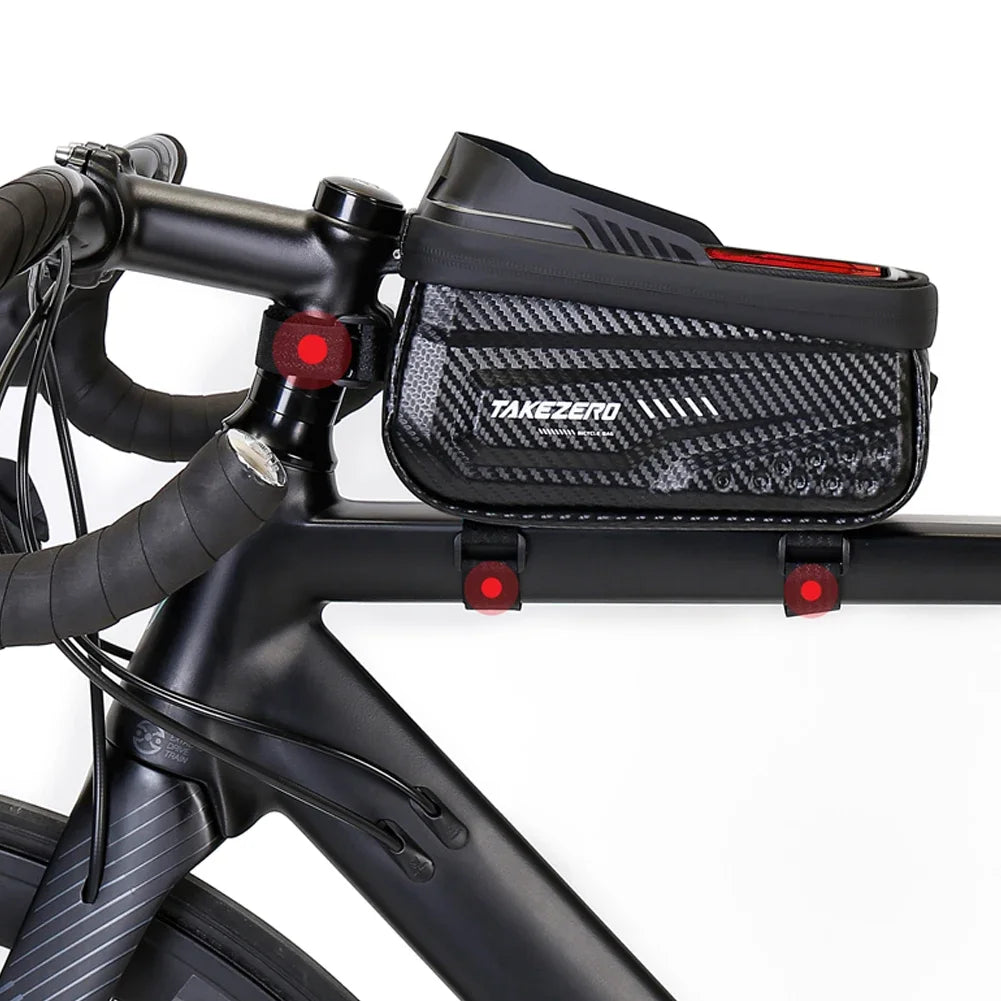 Frame Mounted Bike Bag w. Touch Sensitive Phone Pocket
