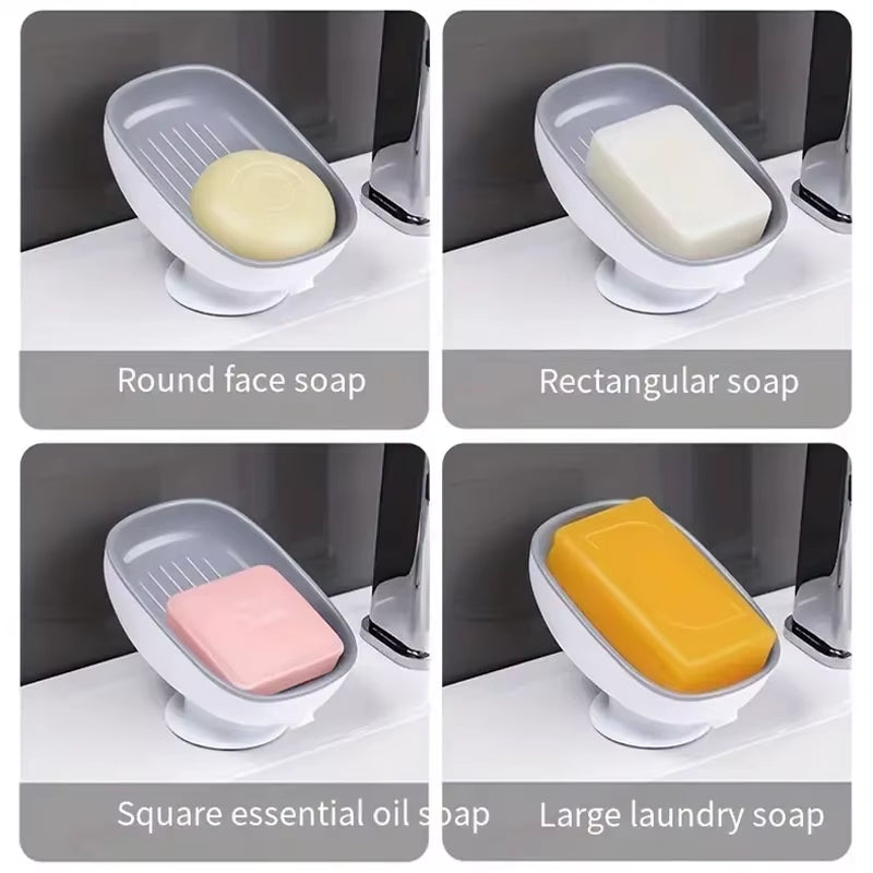 Plastic Suction Cup Soap or Sponge Dish
