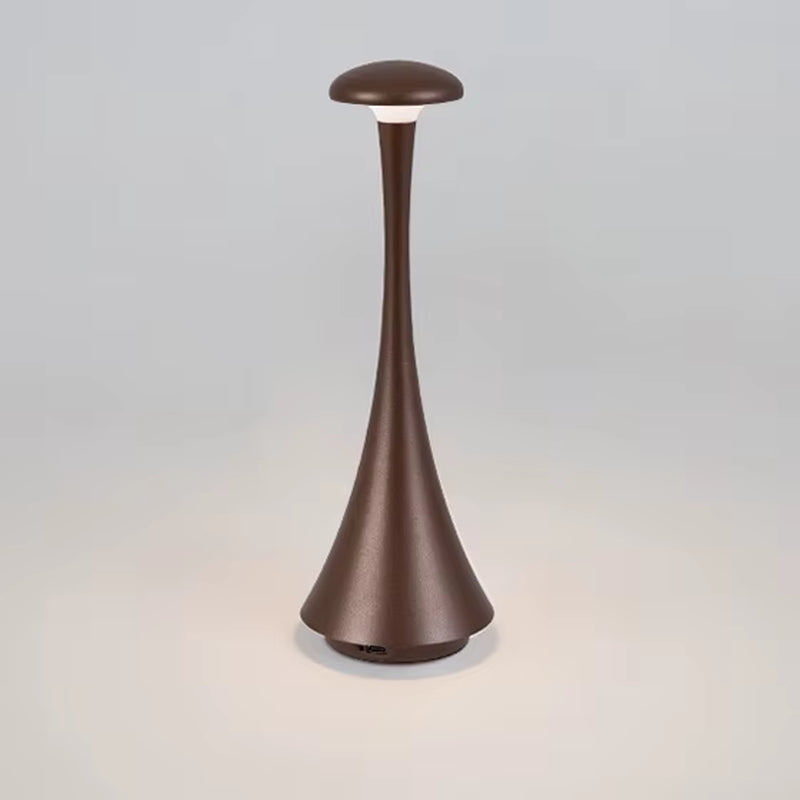 Table Lamp Mushroom Night Light Minimalist Lamp Rechargeable Wireless Touch Lamp for Hotel Bedroom Atmosphere Light
