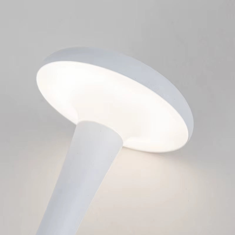 Table Lamp Mushroom Night Light Minimalist Lamp Rechargeable Wireless Touch Lamp for Hotel Bedroom Atmosphere Light
