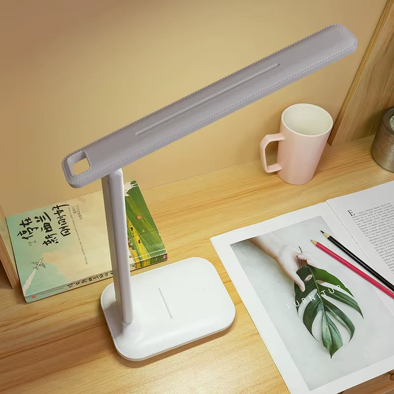6000Mah LED Table Lamp USB Chargeable 3 Color Stepless Dimmable Desk Lamp Touch Foldable Eye Protection Reading Night Light 2022