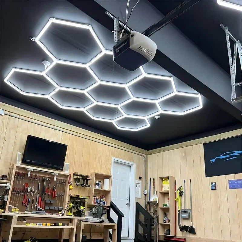 Hexagon LED Garage Lights (25 Pack)