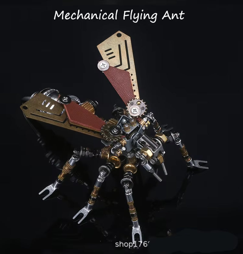 Mechanical Insect Iron Metal DIY Building Blocks 3D Three-Dimensional Assembly Model Puzzle Toys Birthday Gift for Kid Adult