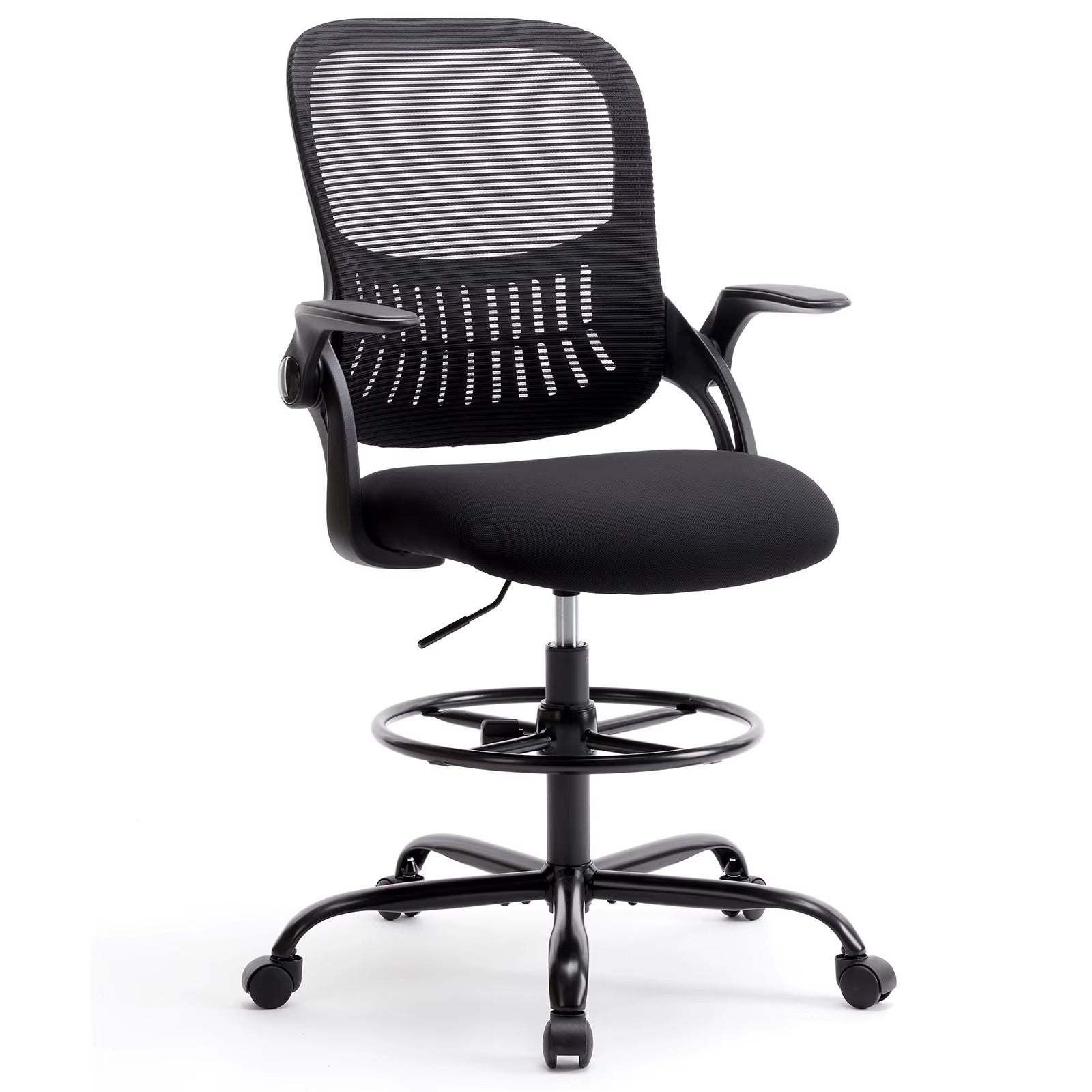 Ergonomic Mesh Backrest Office Desk Chair Adjustable Height Computer Rolling Work Swivel Gaming Chairs with Wheels for Home