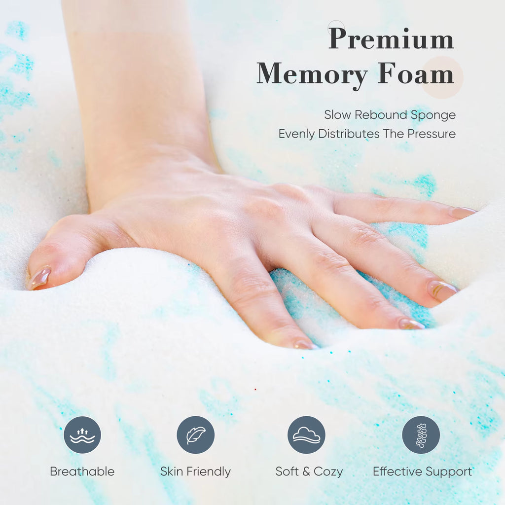 Memory Foam Gel Mattress Topper