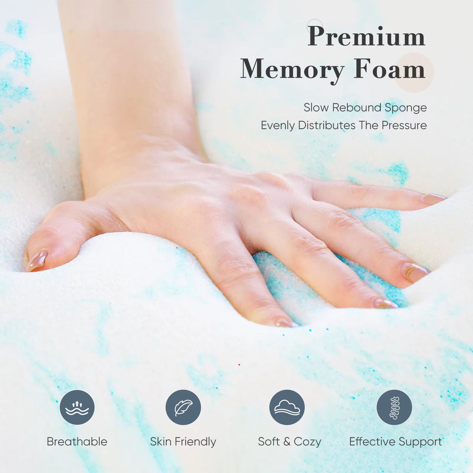 Memory Foam Gel Mattress Topper